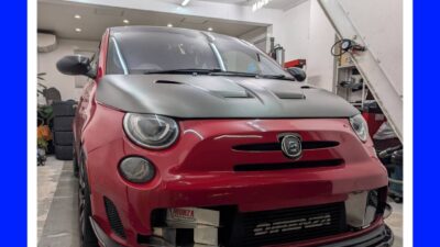 持ち込みタイヤ交換　17インチ　アバルト　５００