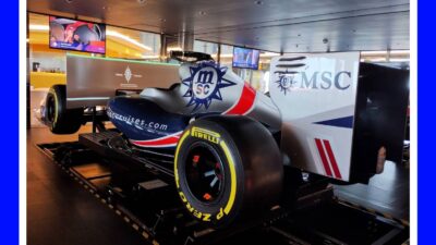 MSCベリッシマ　F1シュミレーター　乗って来ました！